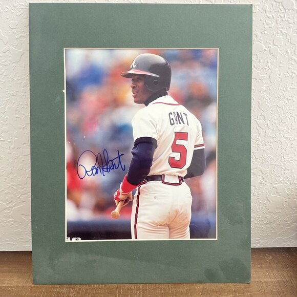 Ron Gant autograph Picture Atlanta Braves - Picture 1 of 2